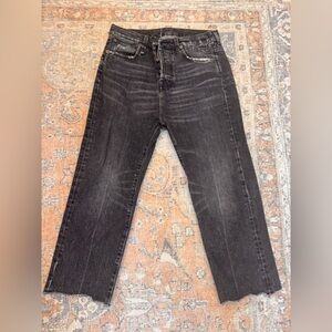 R13 Black Washed Boyfriend Jeans